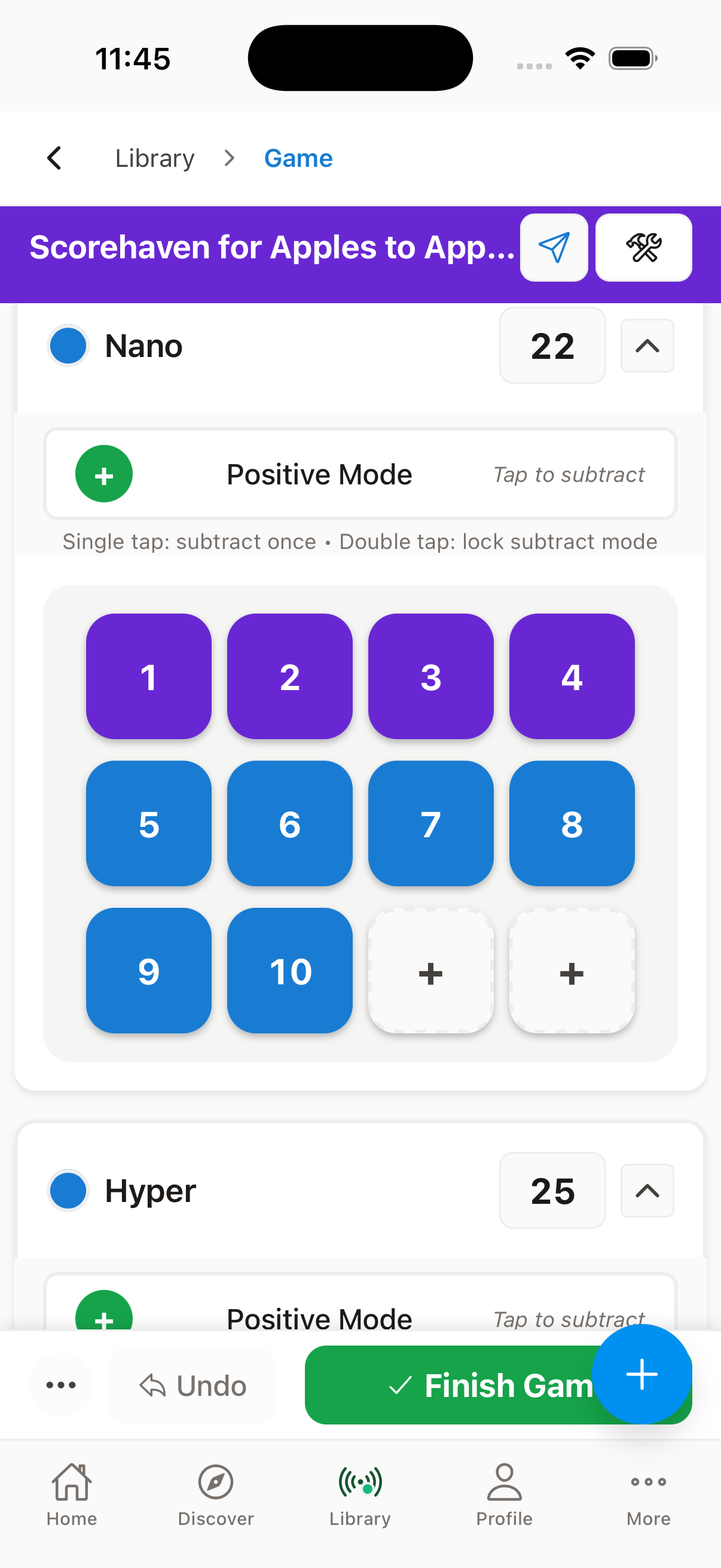 Track scores in real-time